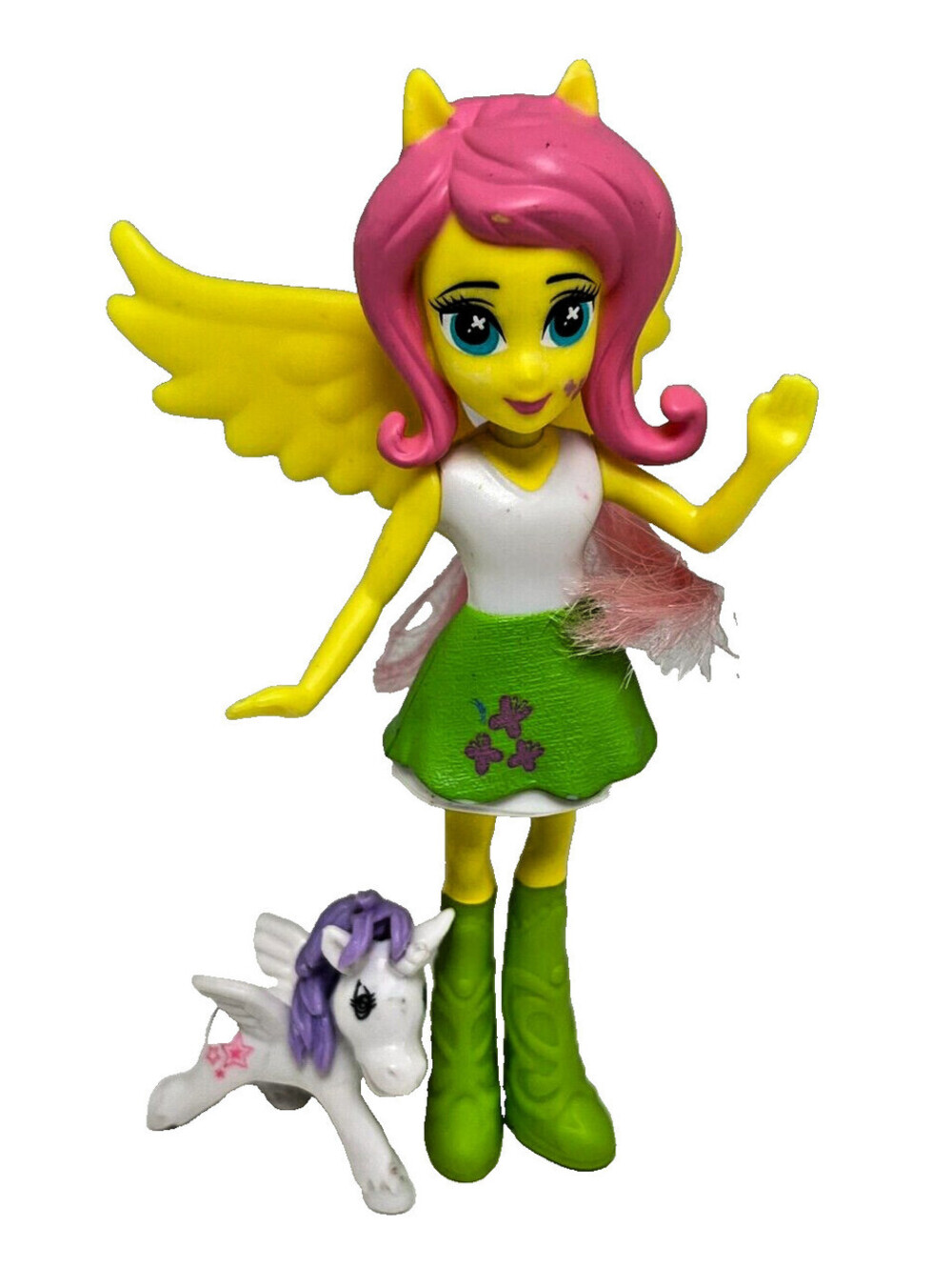 MY LITTLE PONY Equestria Girls FLUTTERSHY Figure, McDonald's 2015 With Pony